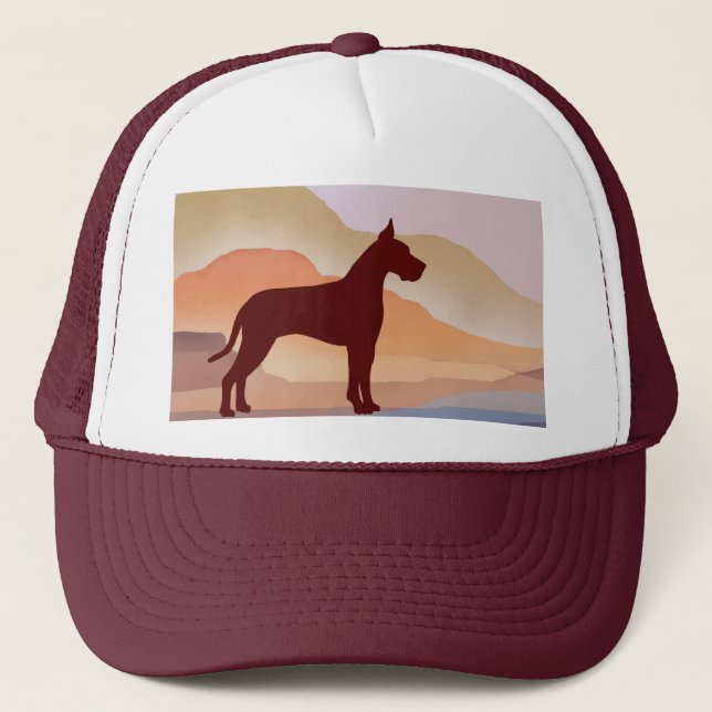 Mountain Mirage Great Dane Trucker Hat (Front)