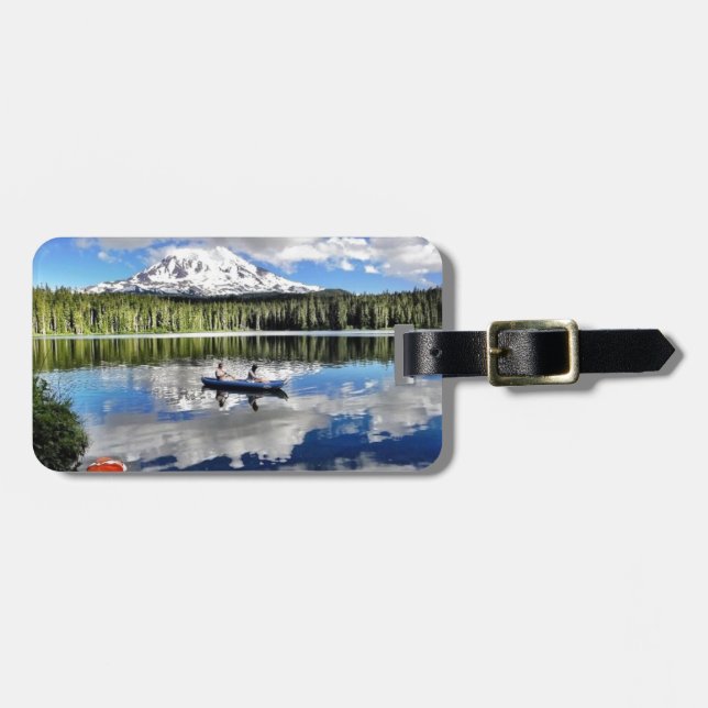 Mountain Mirror Luggage Tag (Front Horizontal)