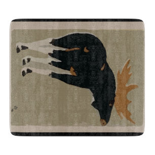 Mountain Moose Art Cutting Board