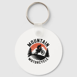 Mountain Motorcycle Key Ring