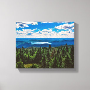 Mountain Noir Quebec, Canada - Travel Photography Canvas Print