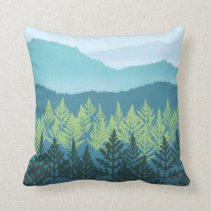 Mountain Nursery Throw Pillow