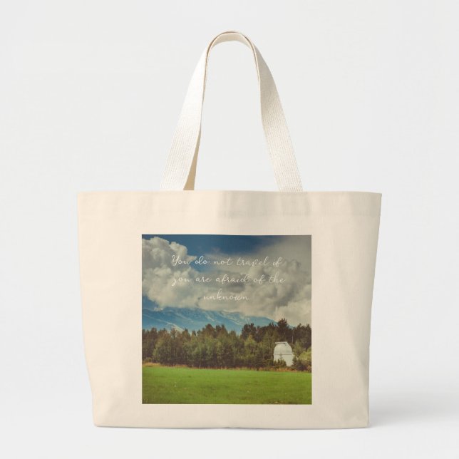 Mountain observatory large tote bag (Front)