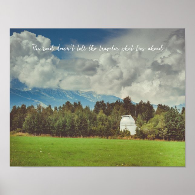 Mountain observatory poster (Front)