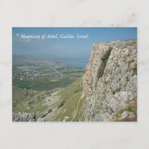 Mountain of Arbel, Galilee. Israel. Postcard