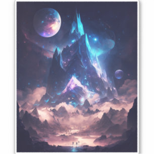 Mountain Of Crystal Fantasy Landscape