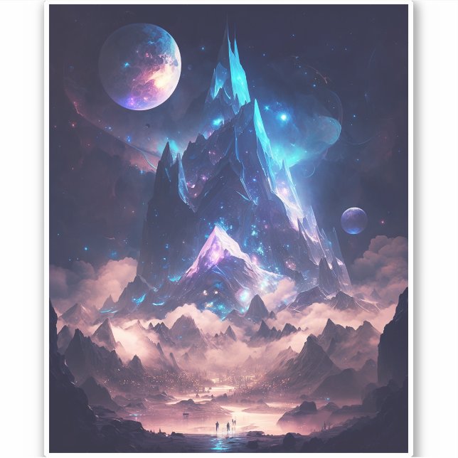 Mountain Of Crystal Fantasy Landscape (Front)