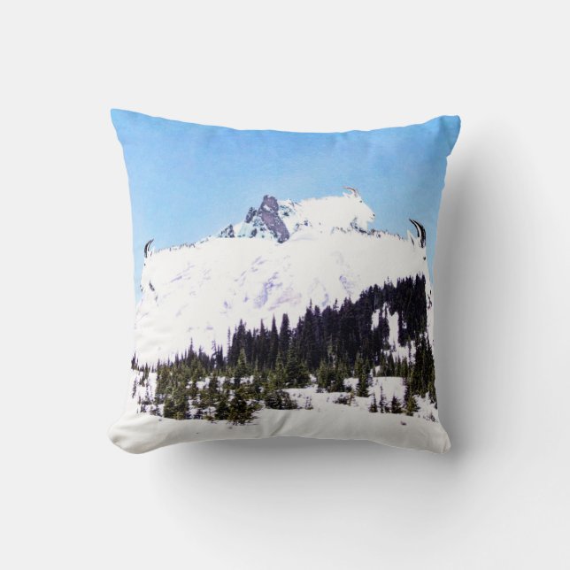 Mountain of Goats Cushion (Front)