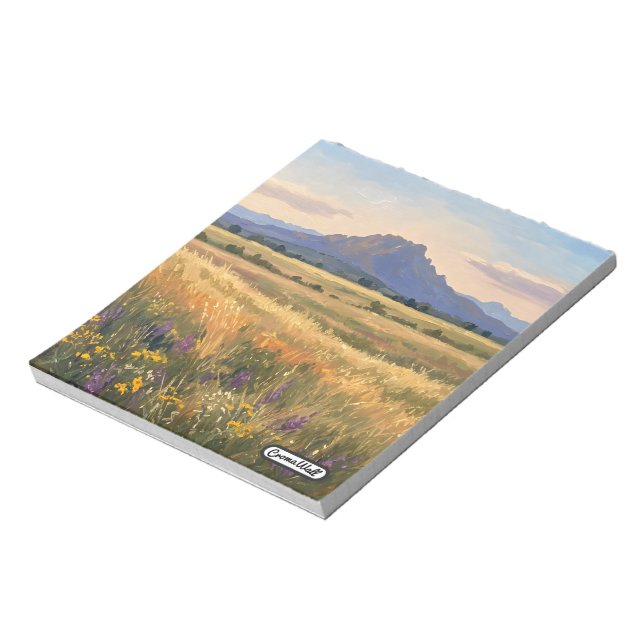 Mountain on the plain notepad (Rotated)