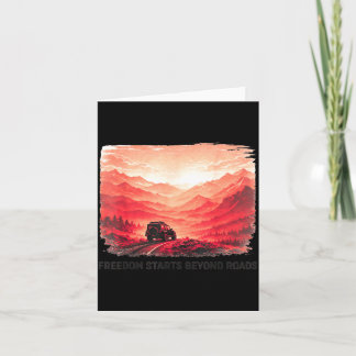 Mountain Overland Freedom Artwork Card