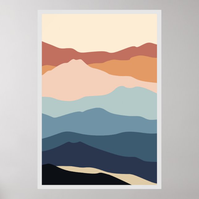 Mountain painting poster (Front)