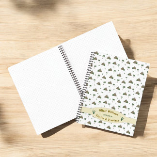 Mountain Palm Adventure Travel Custom Personalised Notebook