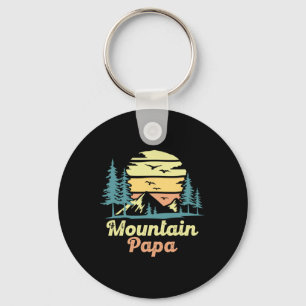 Mountain Papa Camping Hiking Dad Adventure Fathers Key Ring