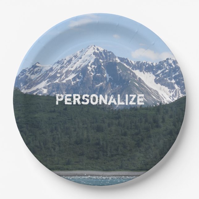 Mountain Paper Plate (Front)