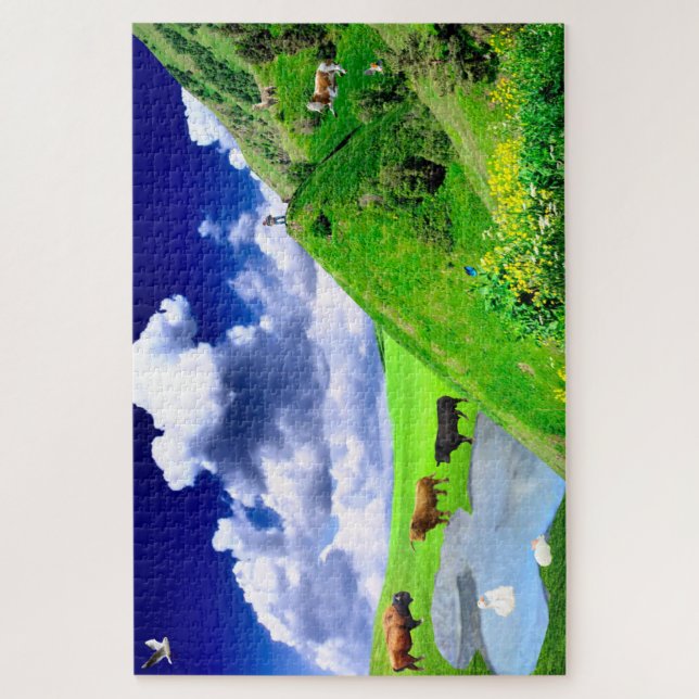 Mountain Paradise Puzzle (Vertical)