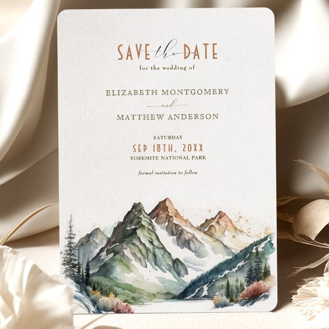 Mountain Park Save The Date Destination Invitation (Creator Uploaded)
