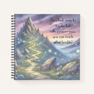Mountain Path & Quote Notebook