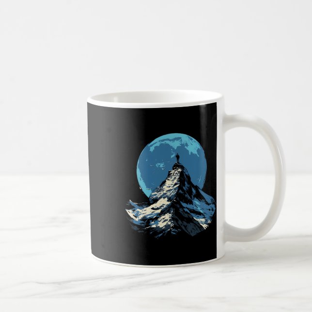 Mountain Peak Adventure Design - Climbing And Hiki Coffee Mug (Right)