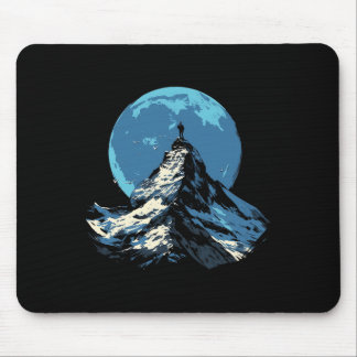 Mountain Peak Adventure Design - Climbing And Hiki Mouse Pad
