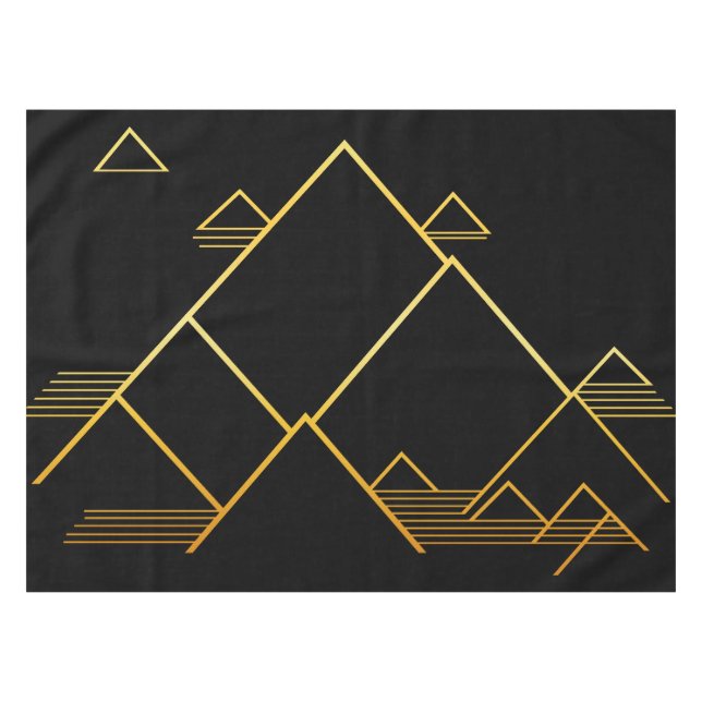 Mountain Peak Minimalism Tablecloth (Front (Horizontal))