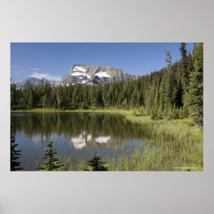 Mountain Peak Reflected In A Lake Poster