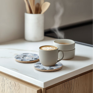 Mountain Peaks Scandinavian Pattern Stone Coaster