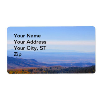 Mountain picture customisable address label