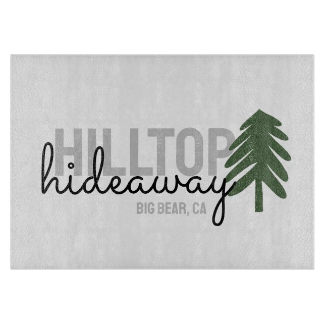 Mountain Pine Cabin Vacation Rental -  Cutting Board (Front)