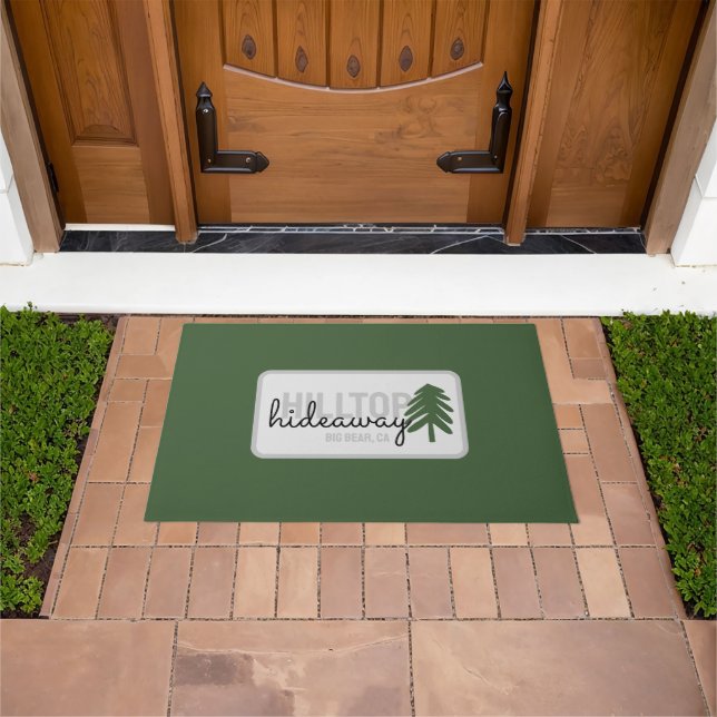 Mountain Pine Cabin Vacation Rental - Door Mat (Outdoor)