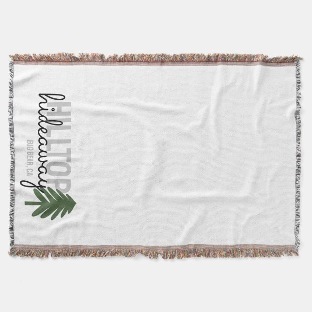 Mountain Pine Cabin Vacation Rental -  Throw Blanket (Front)