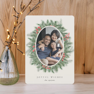 Mountain Pine   Holiday Photo Card