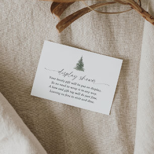 Mountain Pine Tree Display Shower Enclosure Card