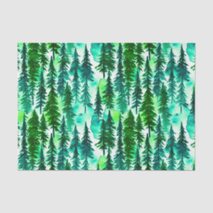 Mountain Pine Tree Forest Tissue Paper