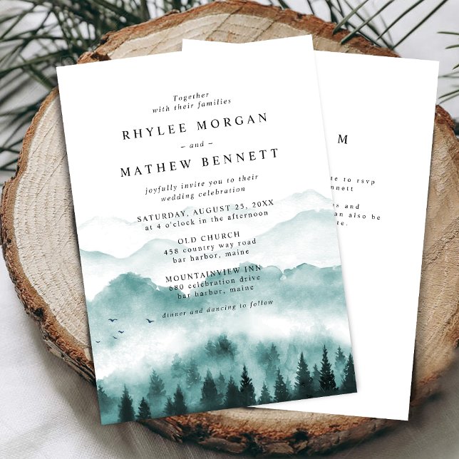 Mountain Pine Website Wedding Invitation (Creator Uploaded)