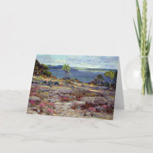 Mountain Pinks in Bloom, Folded Greeting Card
