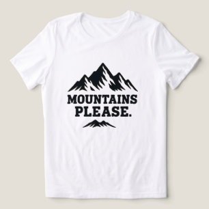 Mountain Please Gift for Family Tri-Blend Shirt