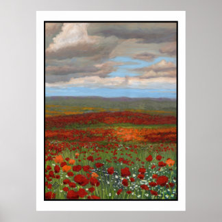 Mountain Poppies Poster
