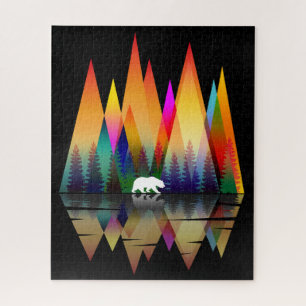 MOUNTAIN RAINBOW BEAR JIGSAW PUZZLE