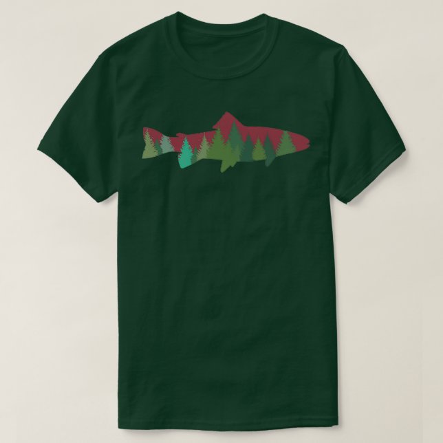 Mountain Rainbow Trout T-Shirt (Design Front)