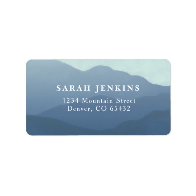 Mountain Range Address Labels (Front)