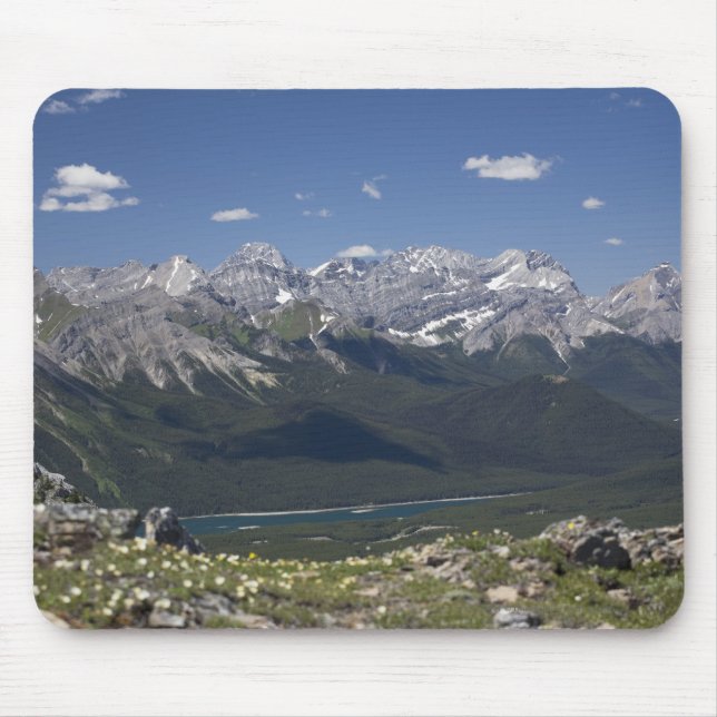 Mountain Range And Lake From On Top Of A Mountain Mouse Pad (Front)
