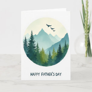 Mountain Range Fathers Day Card