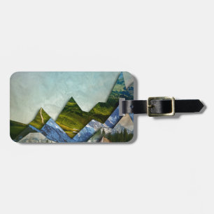 Mountain Range Luggage Tag