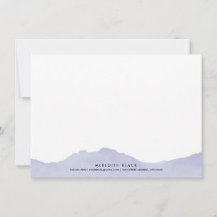 Mountain Range Personalised Stationery Flat Cards