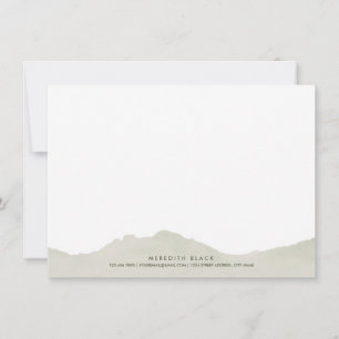 Mountain Range Personalised Stationery Flat Cards