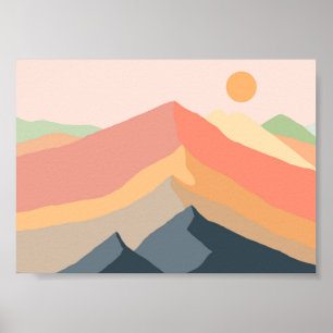 Mountain range poster