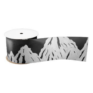 mountain range ribbon satin ribbon