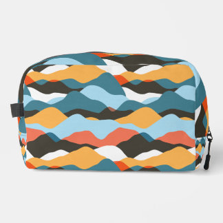 Mountain Range Waves Cosmetic Bag