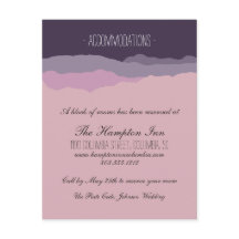 "Mountain Range" Wedding Details Card 4.25"x5.5"