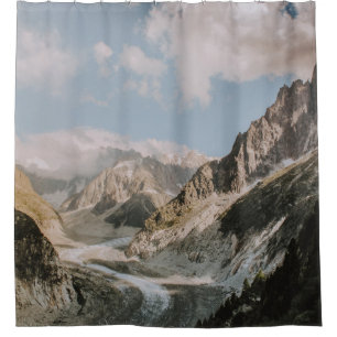 MOUNTAIN RANGES SHOWER CURTAIN